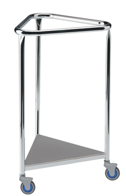 Hamper Stand Pedigo® Rolling Triangular Opening Foot Pedal Self-closing Lid - Behope