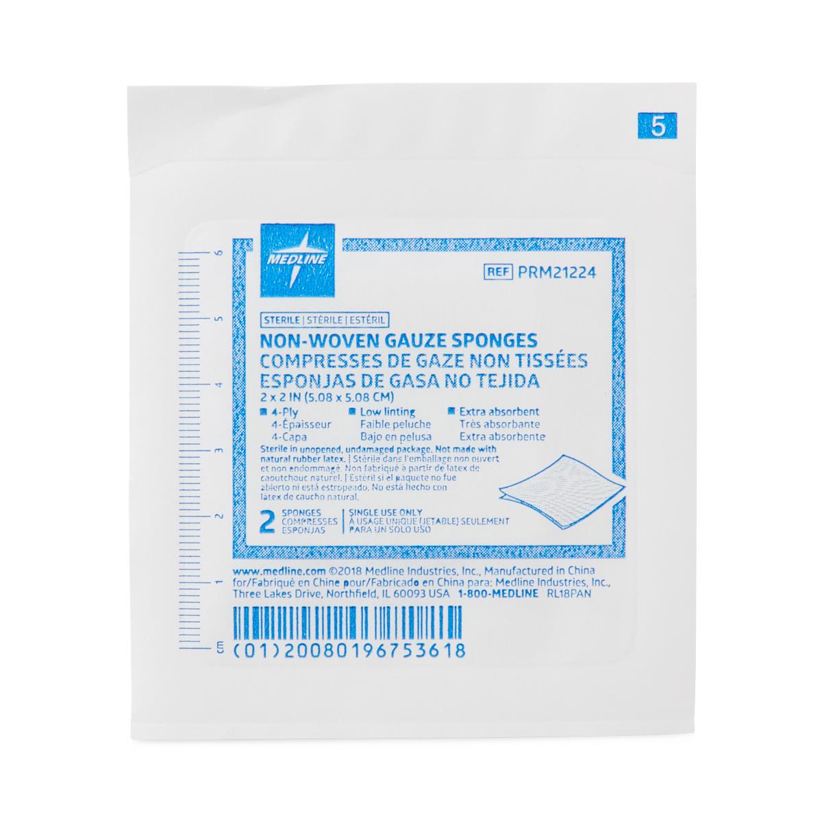 Medline Sterile Nonwoven Gauze Sponges - BeHope