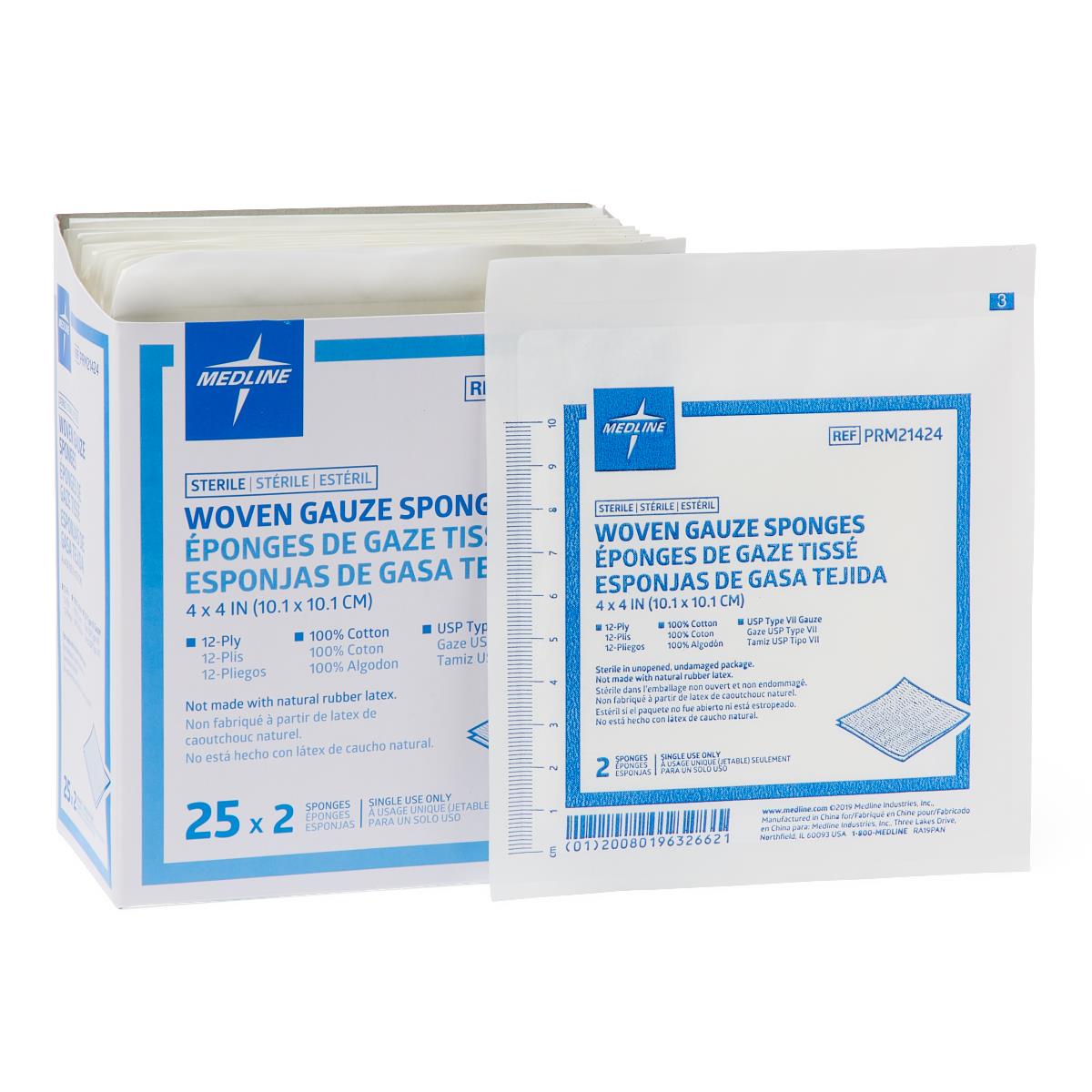 Medline Woven Sterile Gauze Sponges - BeHope