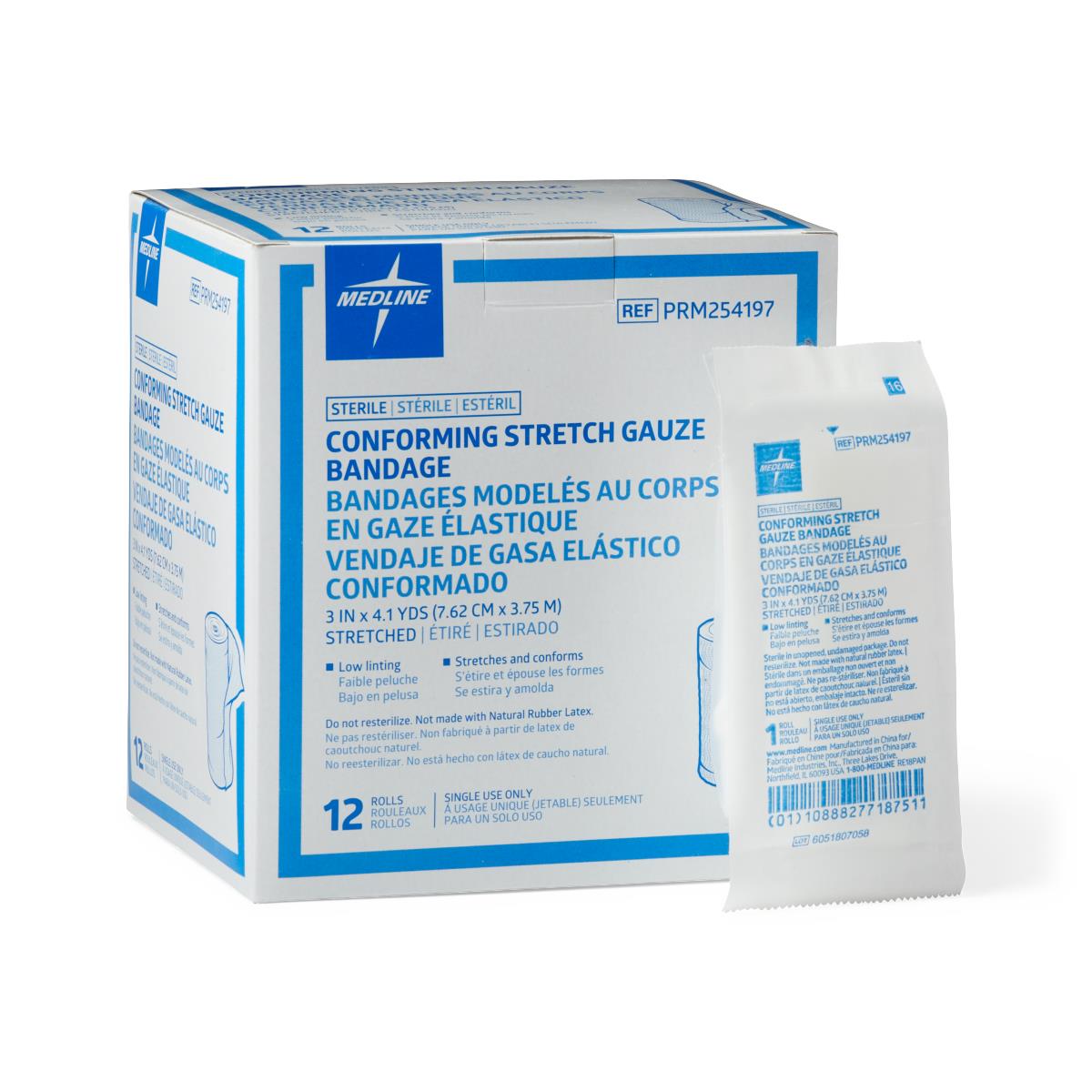 Medline Sterile Conforming Stretch Gauze Bandages - BeHope