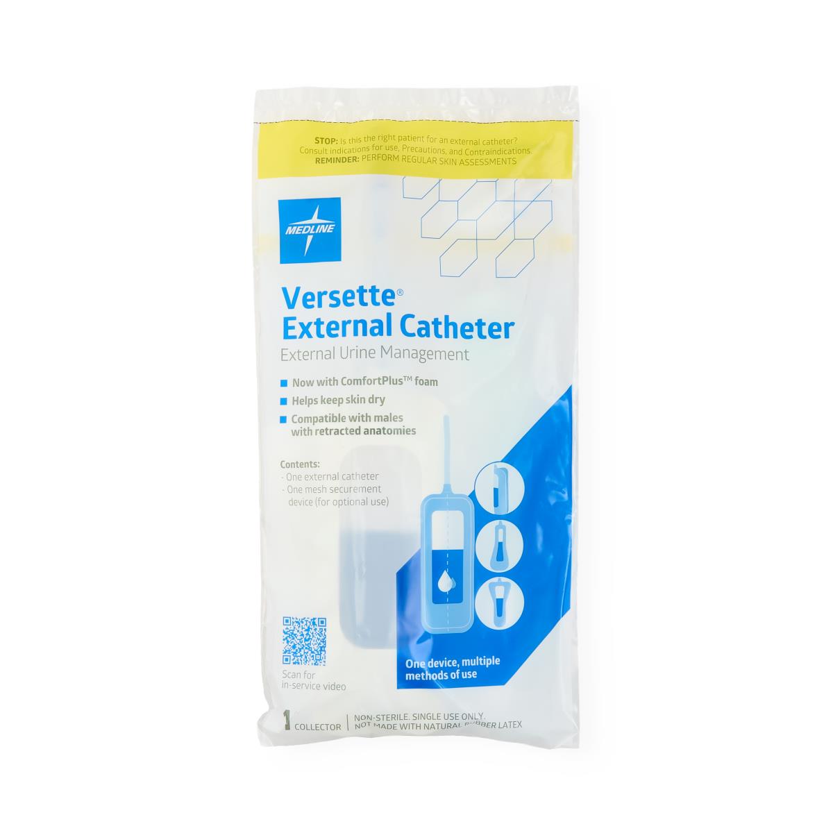 Urinary Catheters: Versette External Catheter with Mesh Brief - BeHope