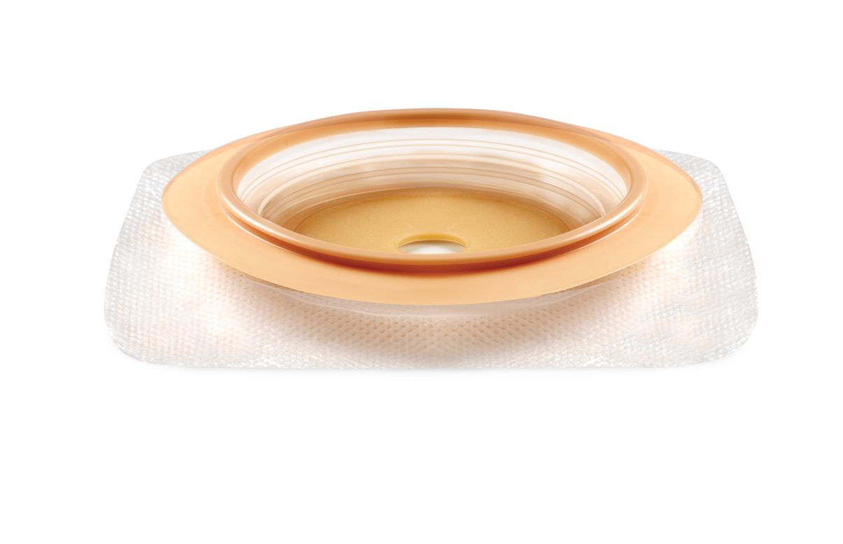 Ostomy Barrier Natura™ Trim To Fit Durahesive® Adhesive 45 Mm Flange Hydrocolloid Up To 22 Mm Opening 1-3/4 X 1-3/4 Inch - Behope