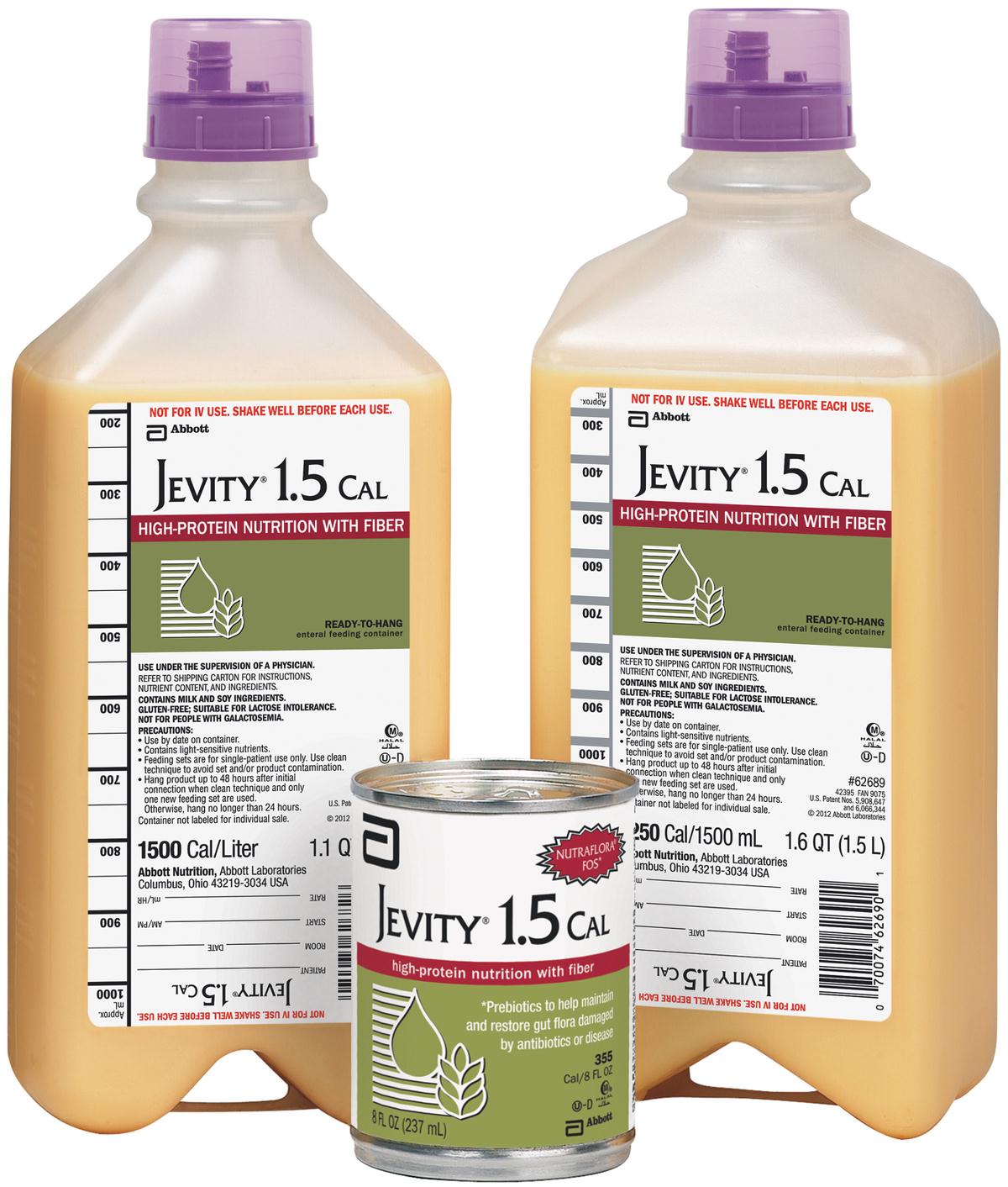 Jevity 1.5 Cal Nutrition Ready-to-Hang Unflavored Supplements
