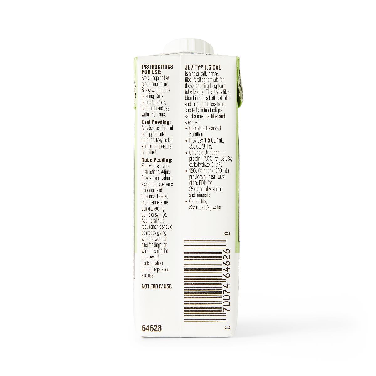 Jevity 1.5 Cal Nutrition Ready-to-Hang Unflavored Supplements