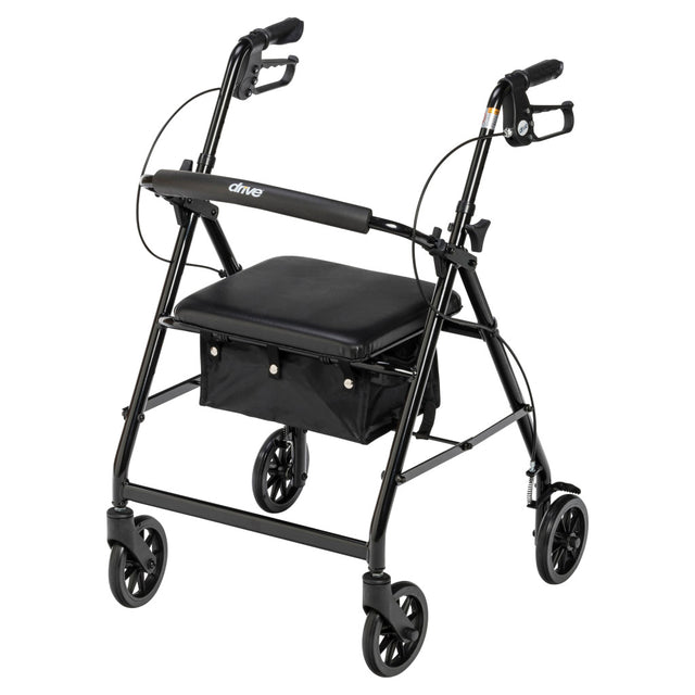 Aluminum Rollator, 6" Casters - BeHope