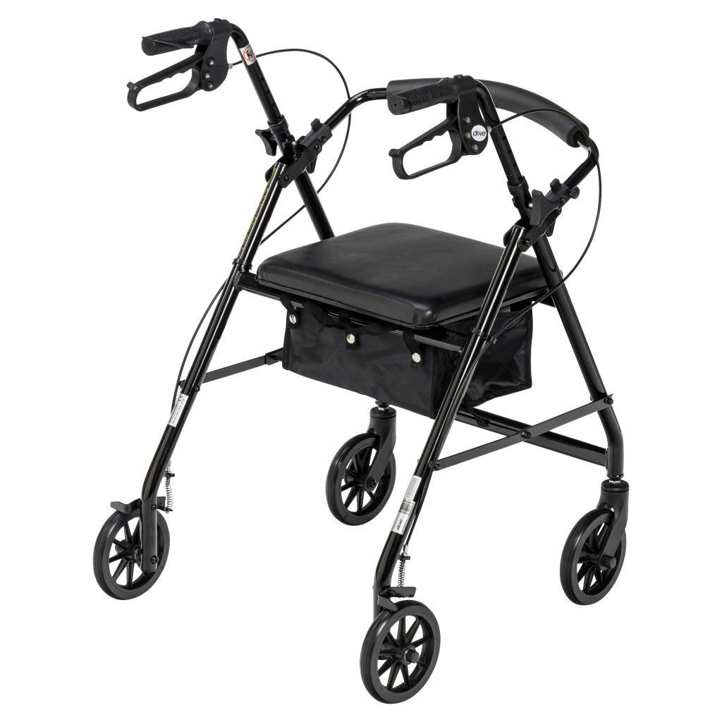 Aluminum Rollator, 6" Casters -BeHope