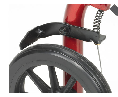 Rollator Aluminum W/fold-up & Remov Back Padded Seat Blue - BeHope