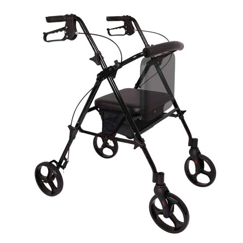 Rollator Aluminum Height Adjustable Black - BeHope