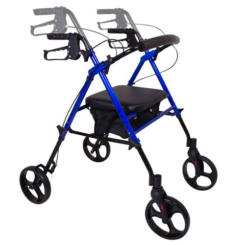 Rollator Aluminum Height Adjustable Blue - BeHope
