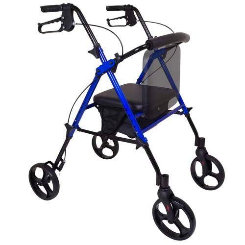 Rollator Aluminum Height Adjustable Blue - BeHope