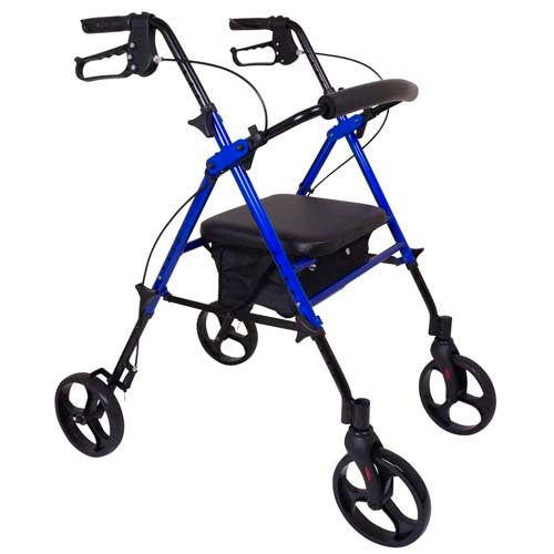 Rollator Aluminum Height Adjustable Blue - BeHope