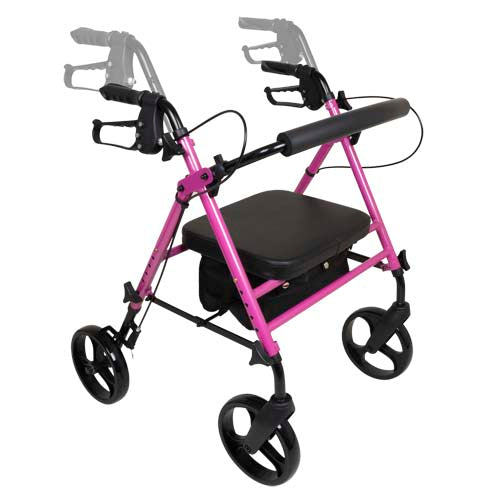 Rollator Aluminum Height Adjustable Pink - BeHope