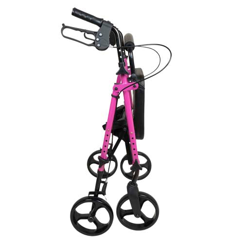Rollator Aluminum Height Adjustable Pink - BeHope