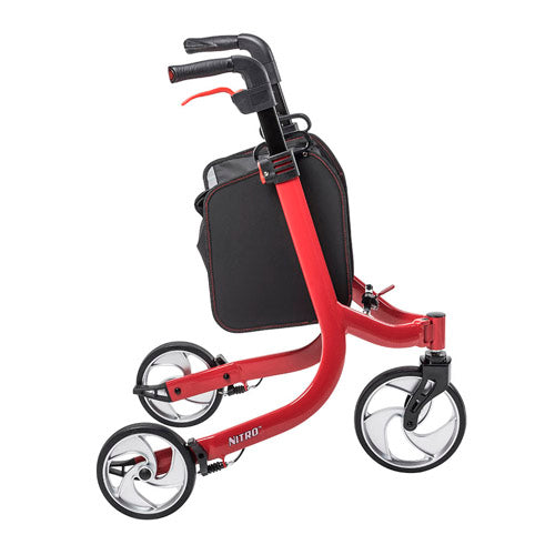Nitro 3-wheel Folding Aluminum Rollator - BeHope