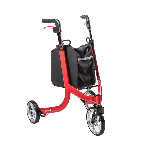 Nitro 3-wheel Folding Aluminum Rollator - BeHope