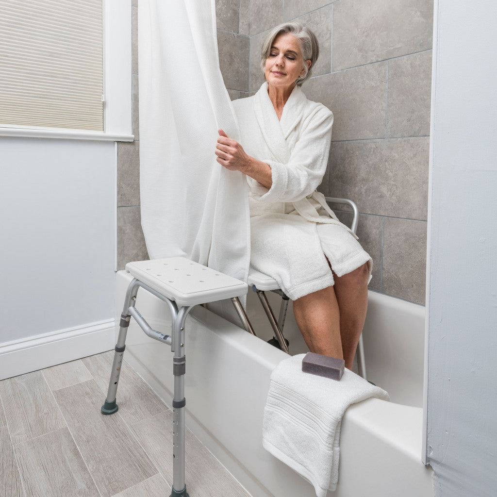 Splash Defense™ Transfer Bench with Curtain Guard Protection -BeHope