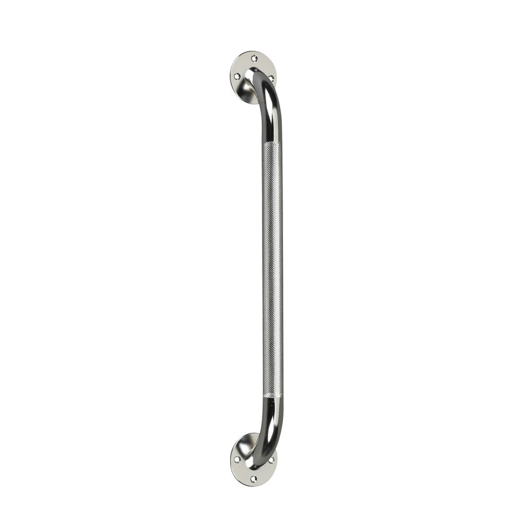 Chrome Knurled Grab Bar - BeHope