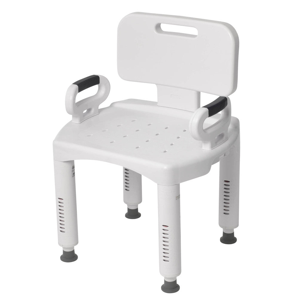 Premium Series Shower Chair With Back And Arms - BeHope