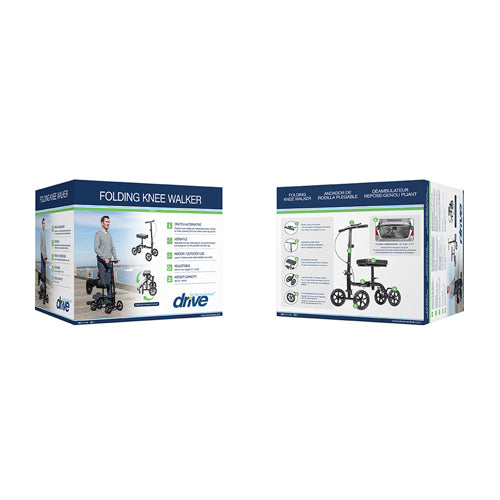 Economy Folding Knee Walker Retail Pack - BeHope