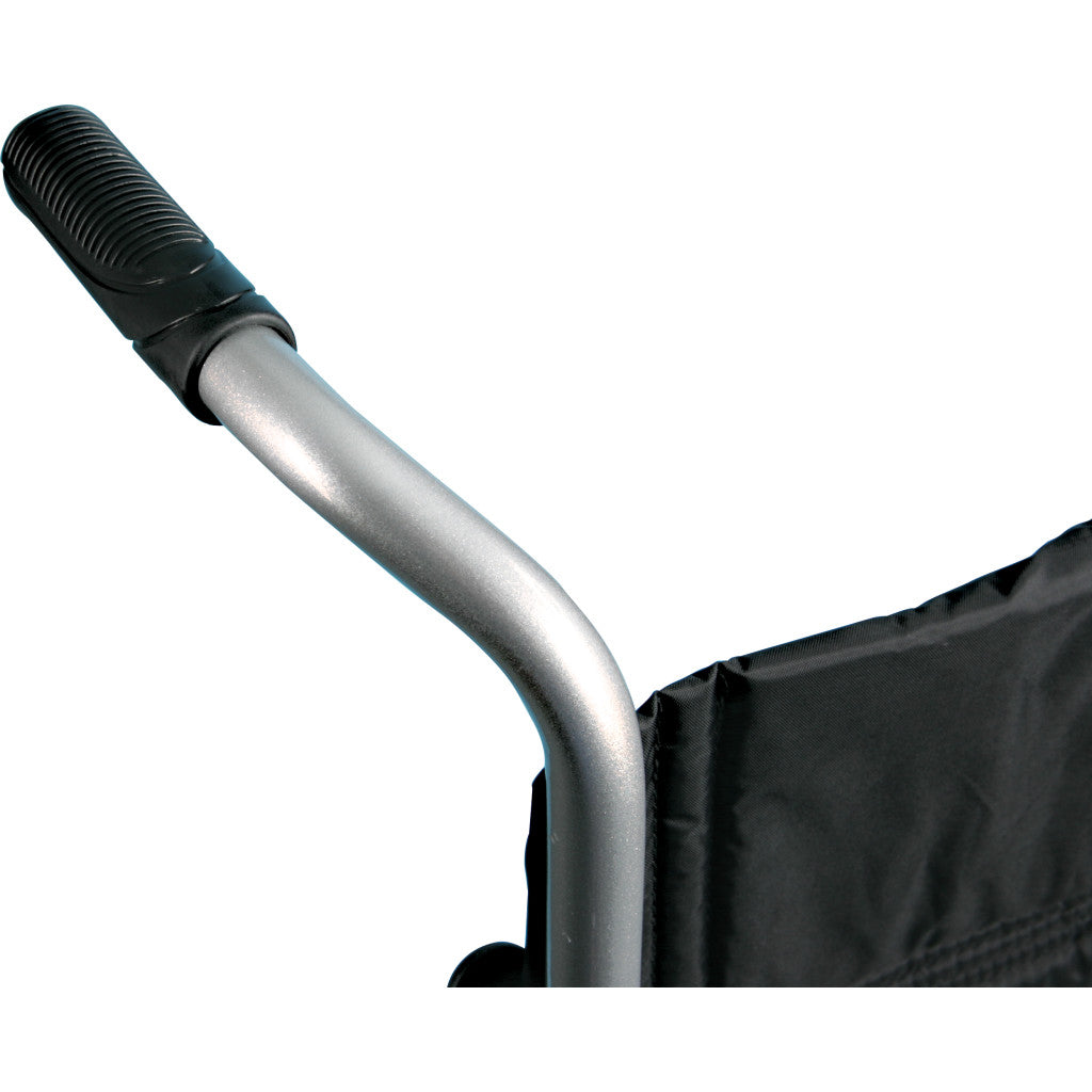 Deluxe Fly-weight Aluminum Transport Chair With Removable Casters - BeHope