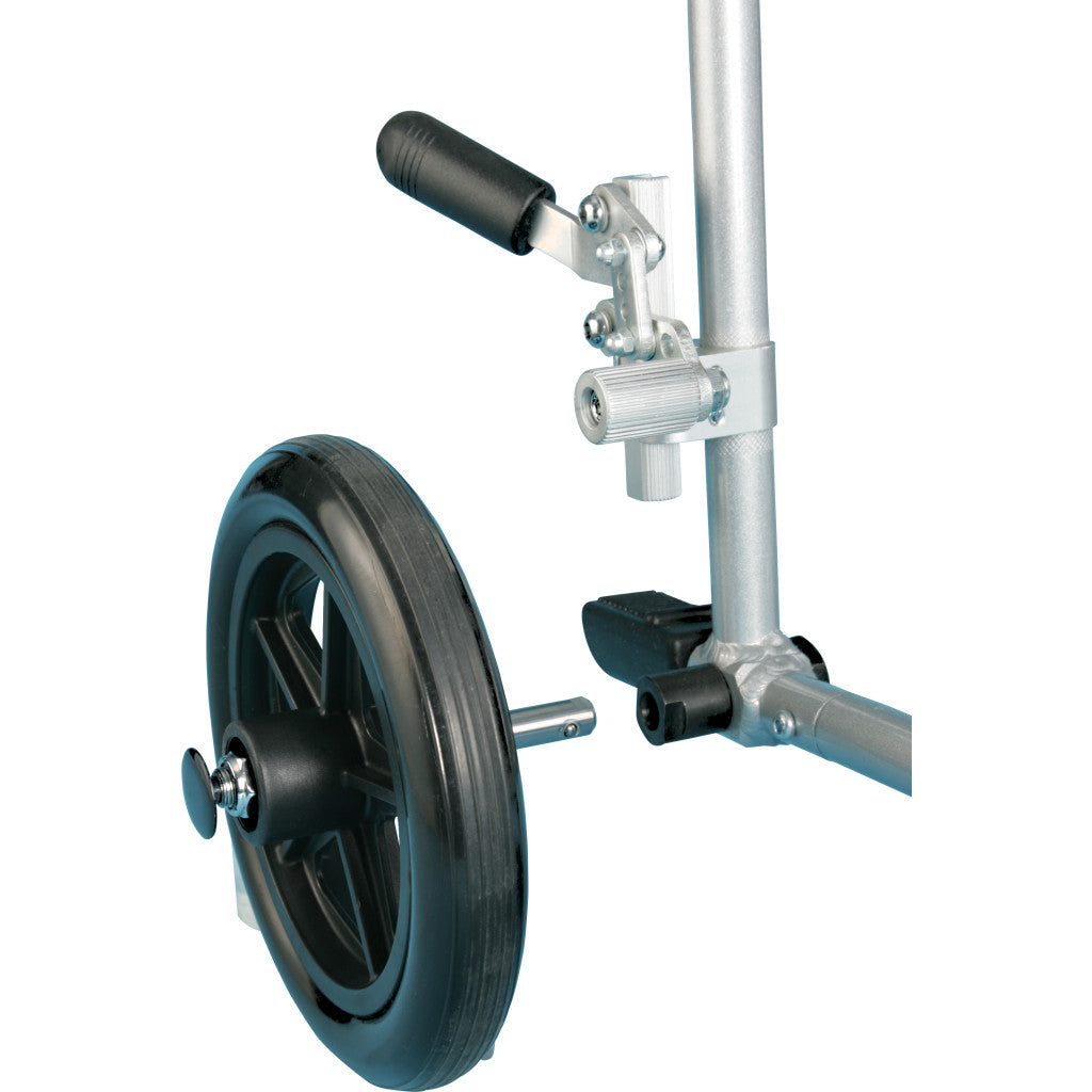 Deluxe Fly-weight Aluminum Transport Chair With Removable Casters - BeHope