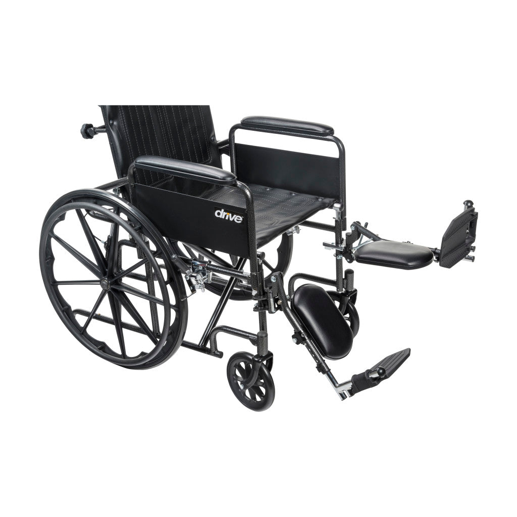 Silver Sport Recliner With Vinyl Upholstery - BeHope