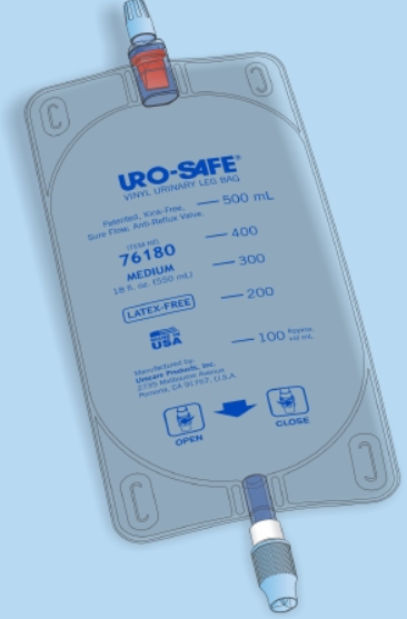 Uro-safe Vinyl Leg Bag with Twist Valve for Urology Care - BeHope
