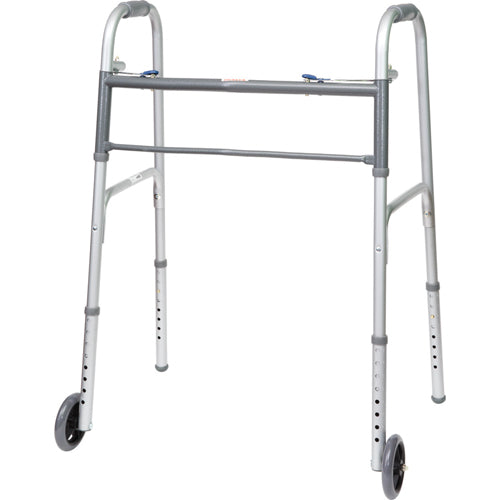 Bariatric 2-button Walker W/ 5 Wheels 2/cs - BeHope