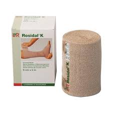 Compression Bandage Rosidal® K 4 Inch X 11 Yard No Closure Tan Nonsterile High Compression - Behope