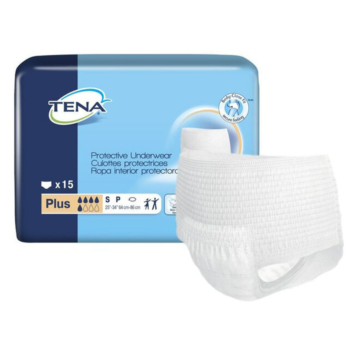 Unisex Adult Absorbent Underwear TENA ProSkin™ Plus Pull On with Tear Away Seams 2X-Large Disposable Moderate Absorbency - BeHope