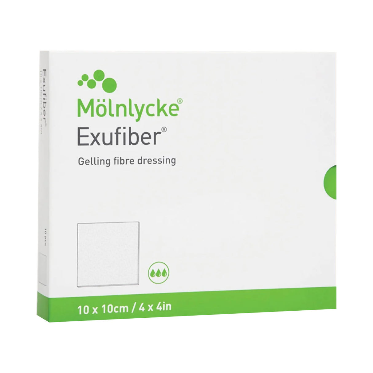 Gelling Fiber Dressing Exufiber® 6 X 6 Inch Square - BeHope