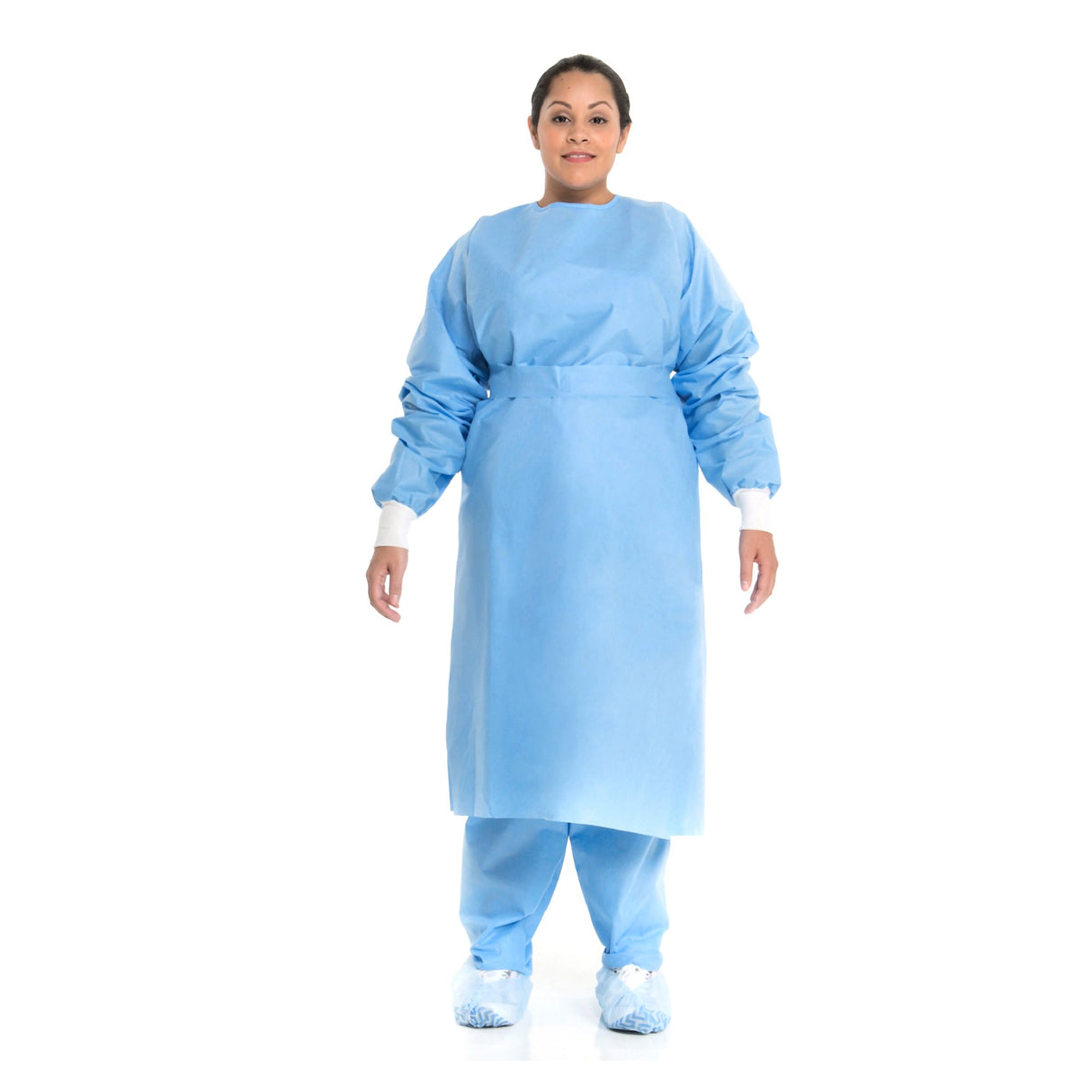 Protective Procedure Gown Halyard X-Large Blue NonSterile Not Rated Disposable - BeHope