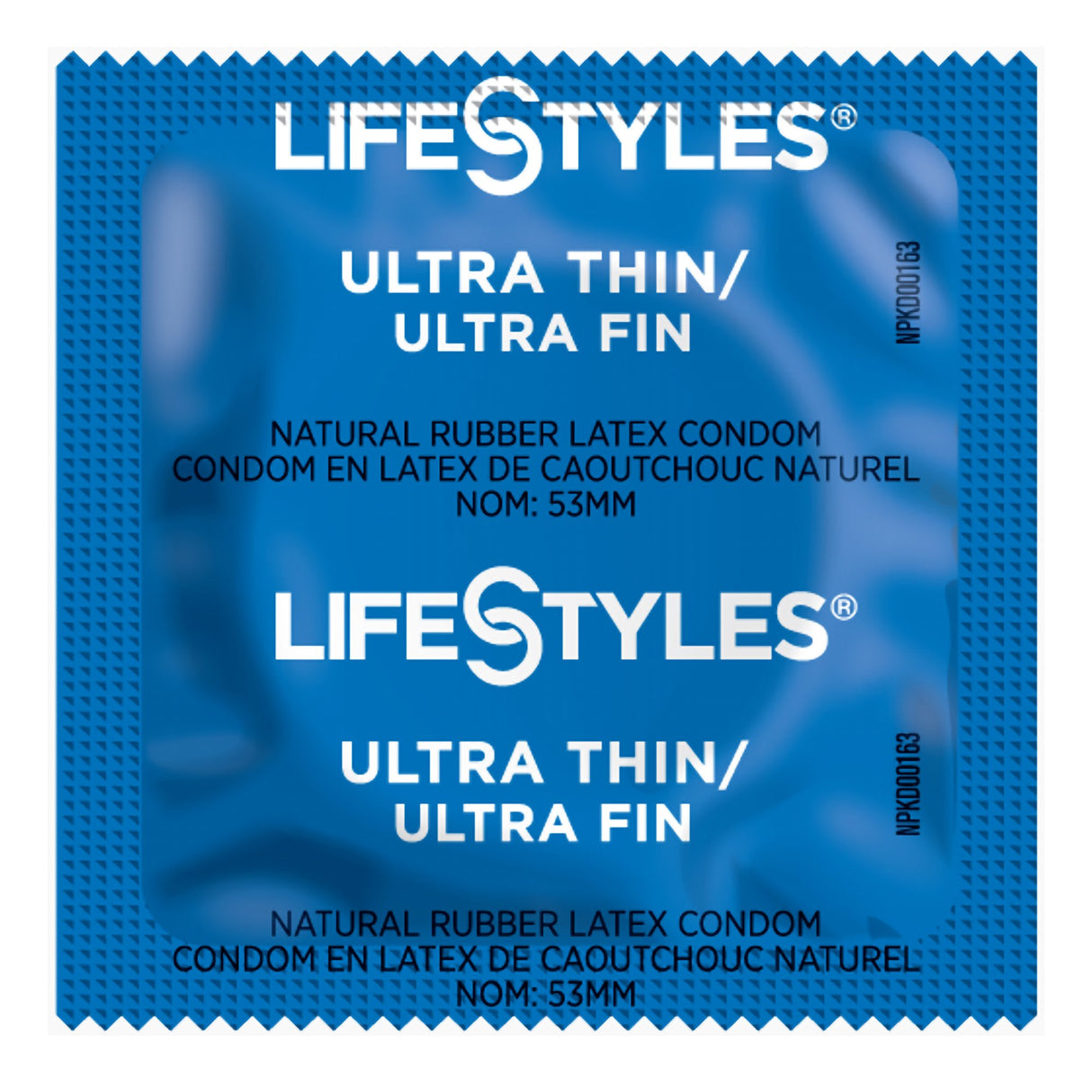 Condom Lifestyles Ultra Thin Lubricated One Size Fits Most 1,008 per Case - BeHope