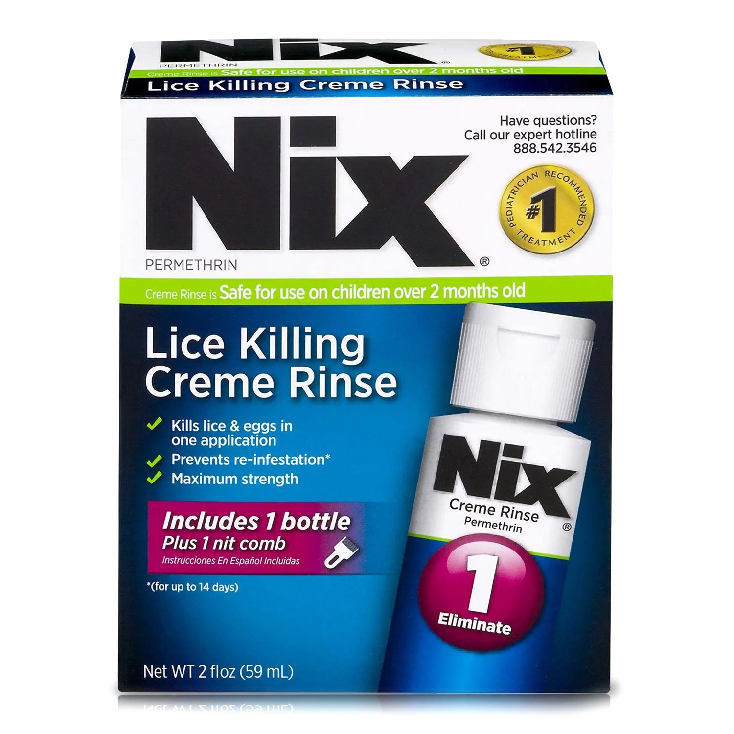 Lice Treatment Kit Nix® 2 oz. Flip Top Bottle Scented - BeHope