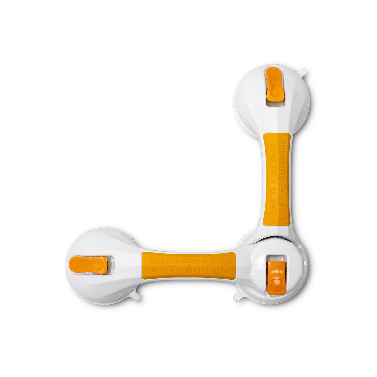 Rotating Suction-Cup Grab Bar McKesson White / Yellow Plastic - BeHope