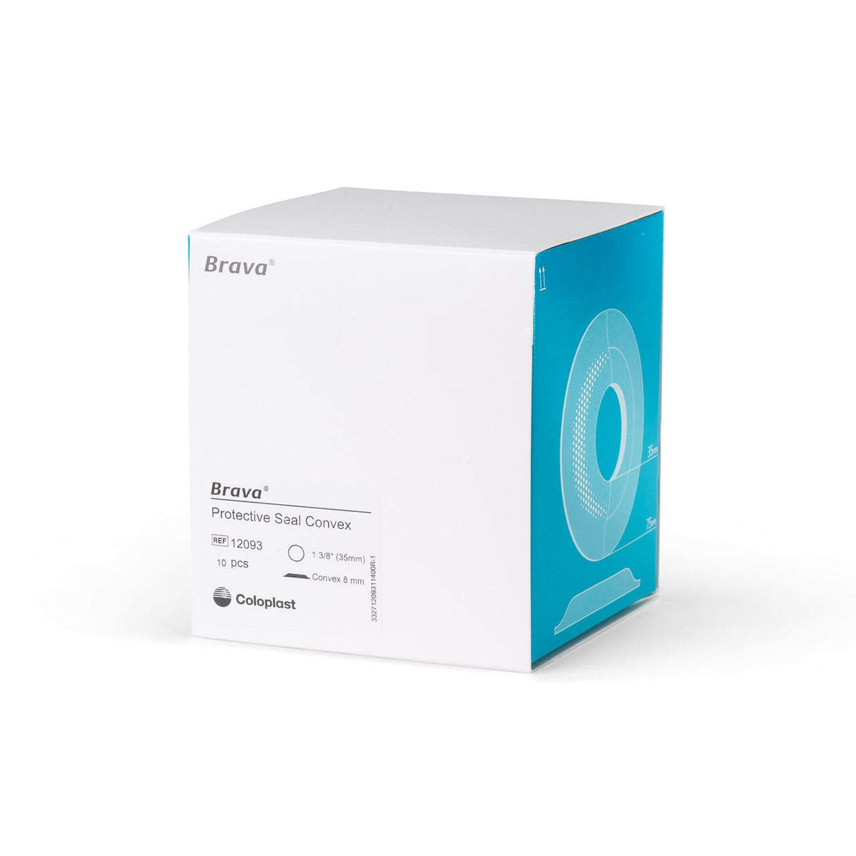 Ostomy Seal Brava® Convex, Starter Hole 1-3/8 Inch (35mm) - BeHope