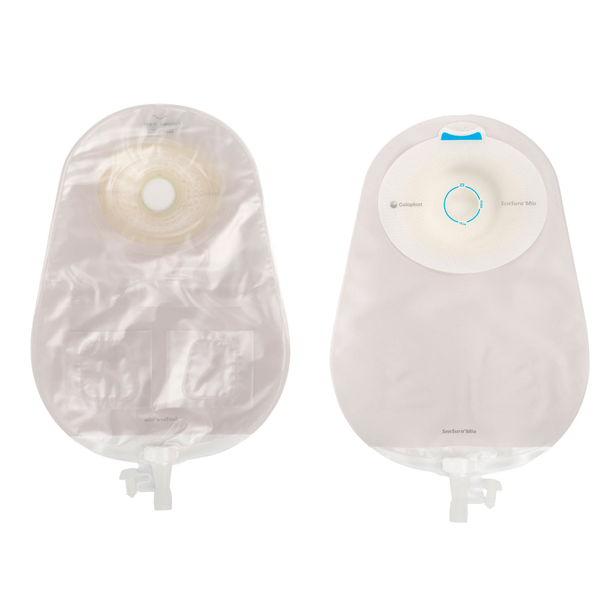 Urostomy Pouch SenSura® Mio Convex One-Piece System 10-1/2 Inch Length, Maxi Convex Light, Pre-Cut 13/16 Inch Stoma Drainable - BeHope