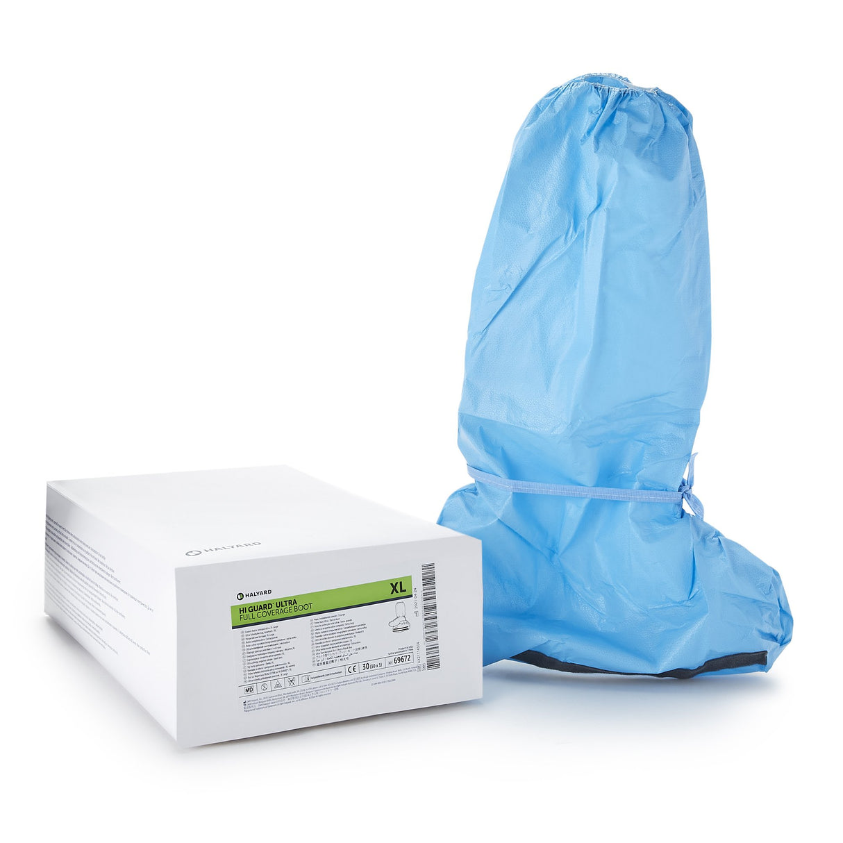 Boot Cover Hi Guard® X-Large Knee High Nonskid Sole Blue NonSterile - BeHope