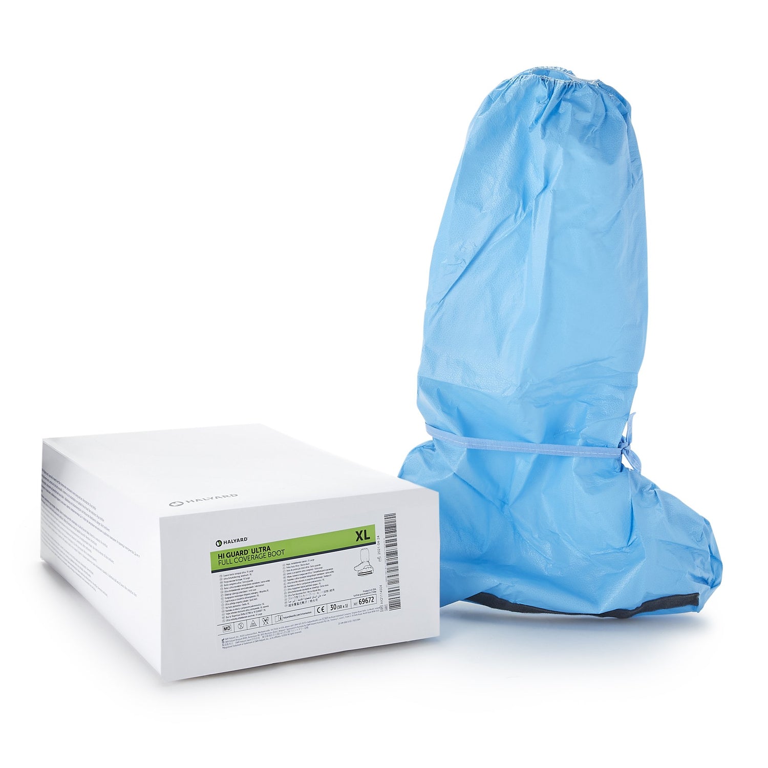 Boot Cover Hi Guard® X-Large Knee High Nonskid Sole Blue NonSterile - BeHope