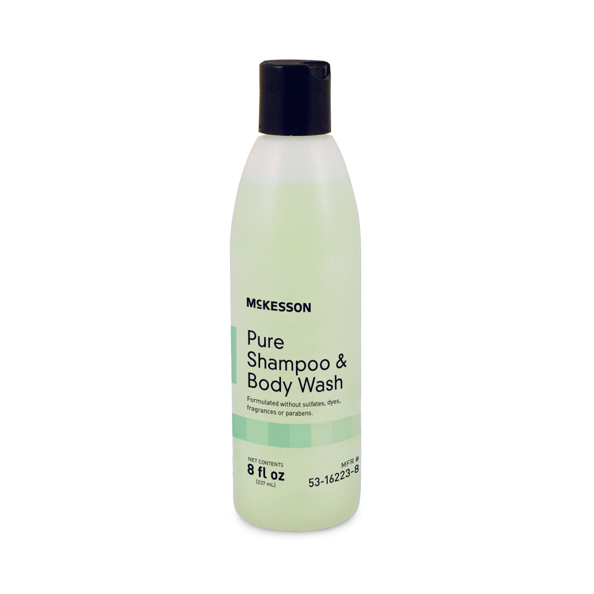 Shampoo and Body Wash McKesson Pure 8 oz. Flip Top Bottle Unscented - BeHope