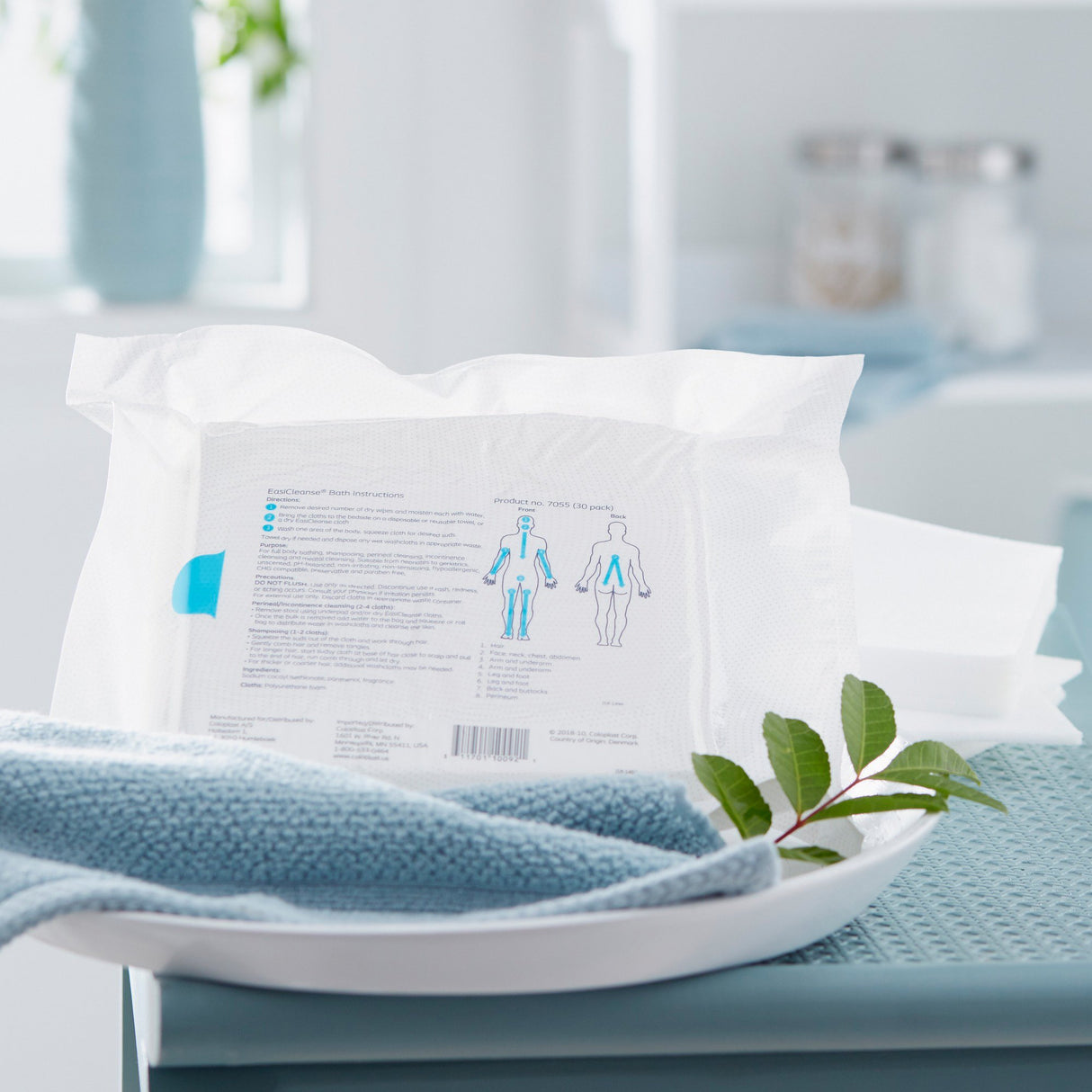Rinse-Free Bath Wipe Bedside-Care® EasiCleanse™ Soft Pack Scented 30 Count - BeHope