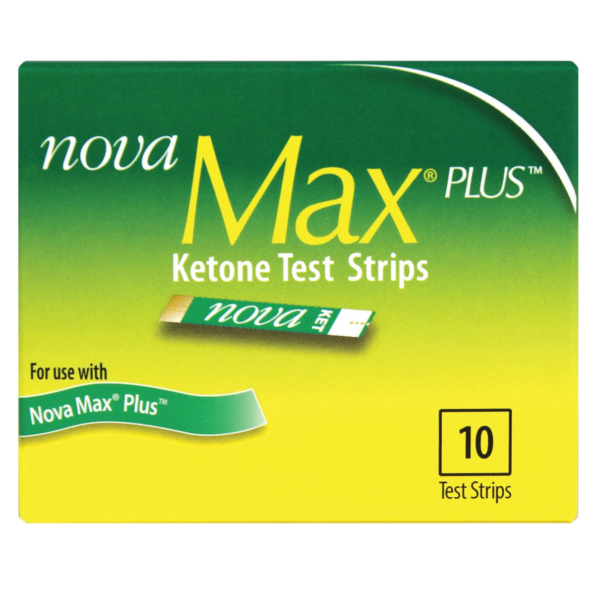 Blood Ketone Test Strips Nova Max® Plus 10 Strips Per Pack - Behope