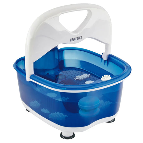 Foot Bath with Heat Boost HoMedics® Salt-N-Soak Pro Blue / White Plastic - BeHope