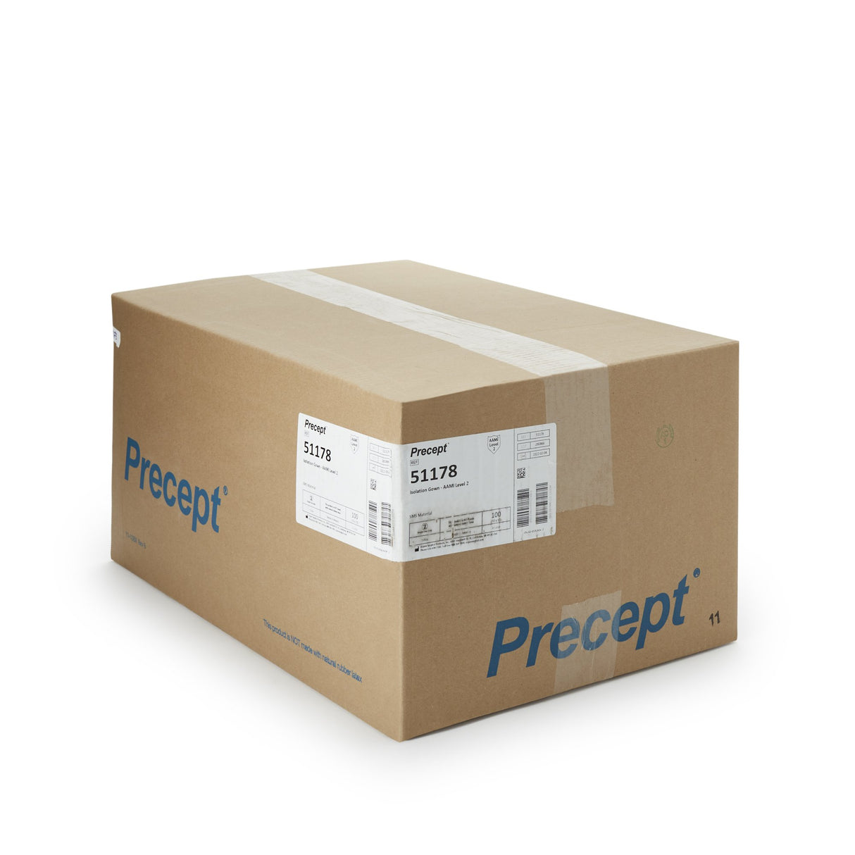 Protective Procedure Gown Precept® X-Large Yellow NonSterile AAMI Level 2 Disposable - BeHope