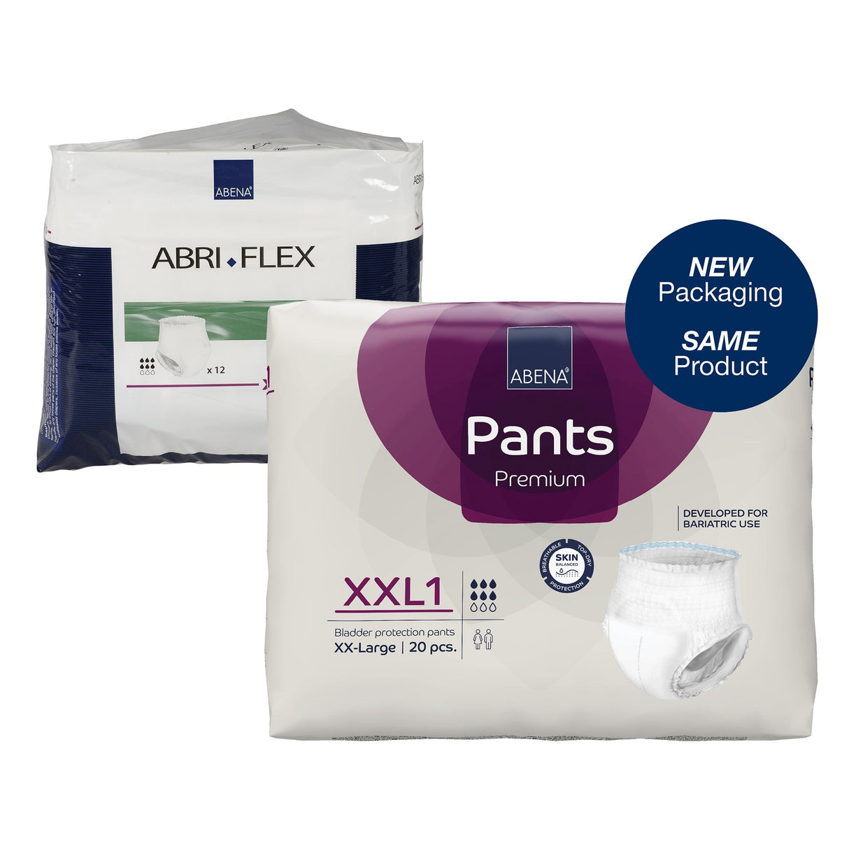 Unisex Adult Absorbent Underwear Abena® Premium Pants XXL1 Pull On with Tear Away Seams 2X-Large Disposable Heavy Absorbency - BeHope