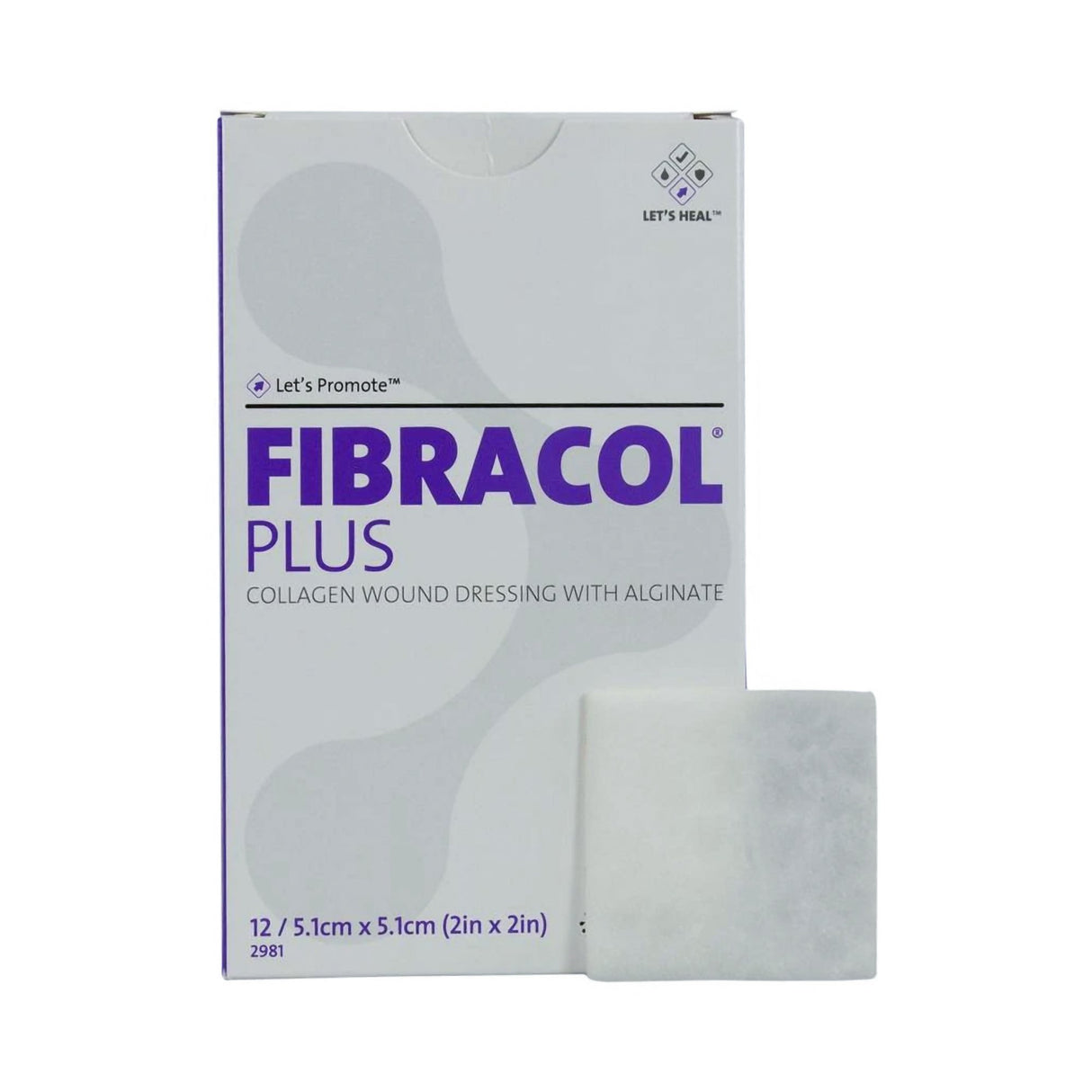 Collagen Dressing Fibracol™ Plus 2 X 2 Inch Square Sterile - BeHope