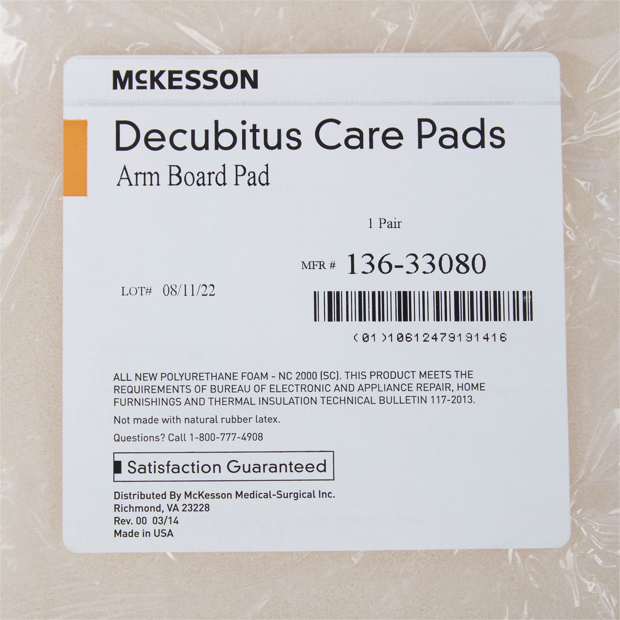 Armboard Pads McKesson For Use with Adding Aditional Padding to Standard Armboards - BeHope