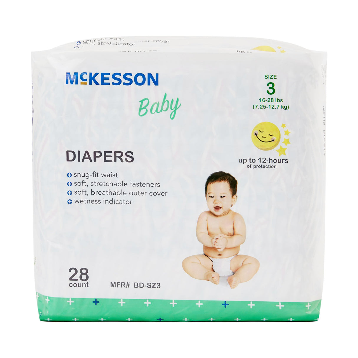 Unisex Baby Diaper McKesson Size 3 Disposable Heavy Absorbency - BeHope