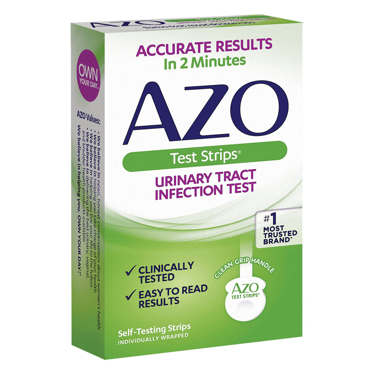 Urinalysis Test Kit AZO Test Strips® Urinary Tract Infection Detection 3 Tests CLIA Waived - BeHope