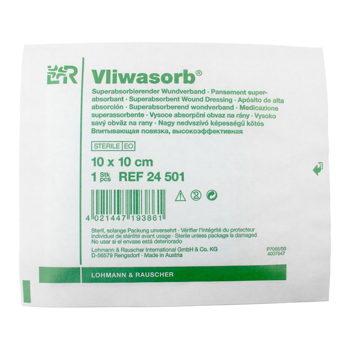 Super Absorbent Dressing Vliwasorb® 4 X 4 Inch Square - BeHope